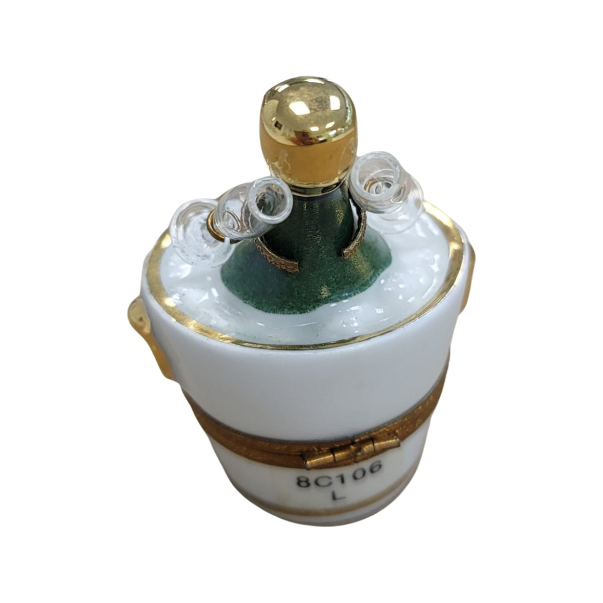 Champagne Bucket Glasses Figurine, view 4