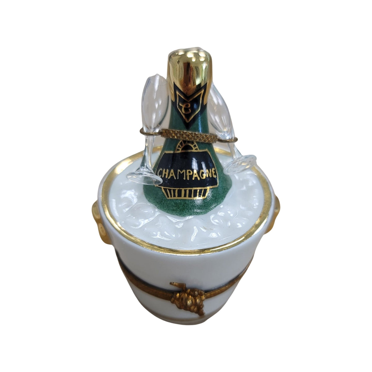 Champagne Bucket Glasses Figurine, view 5