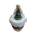 Champagne Bucket Glasses Figurine, a hand-painted Limoges porcelain gift