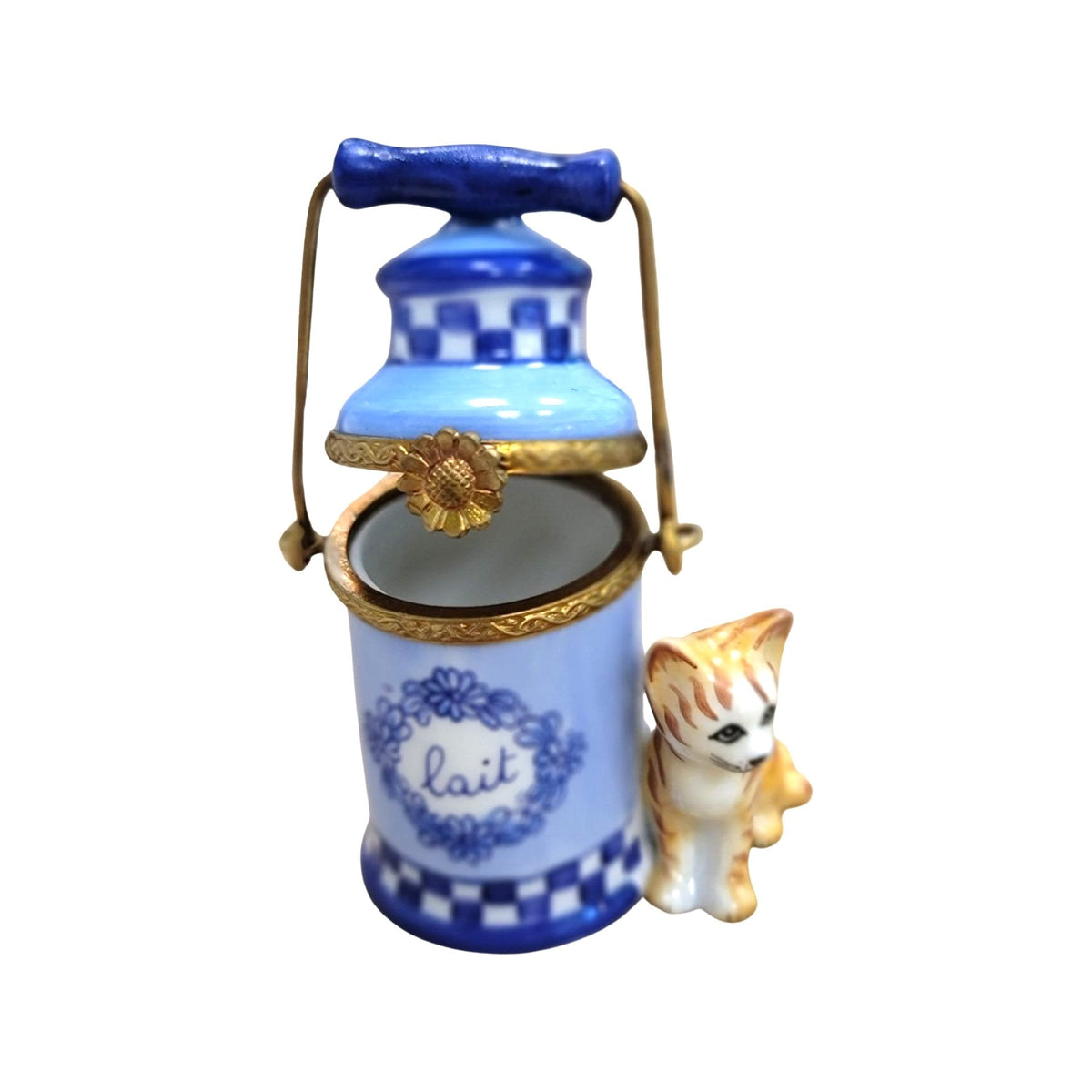 The Cat with Milk Jug, a Limoges keepsake with true French charm