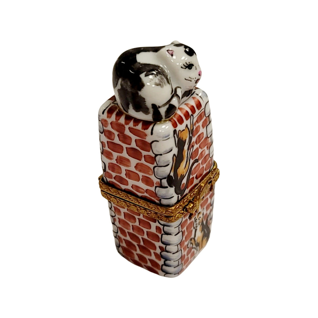 Gift idea for someone who loves France: Cat on Chimney Limoges box