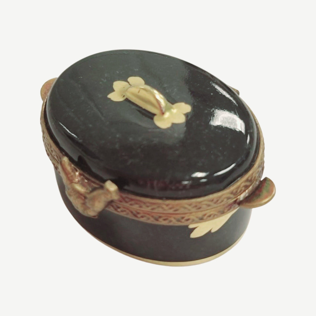 Chicken Turkey Roaster Cooker Limoges Box Figurine, view 5