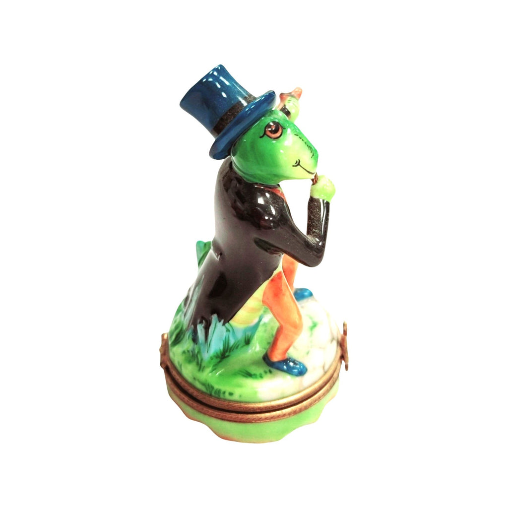 Cricket W Ant Playing Violin Limoges Box Figurine Gift, view 4