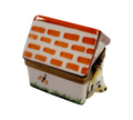 Dog in Dog House Limoges Box Figurine, a hand-painted Limoges porcelain gift
