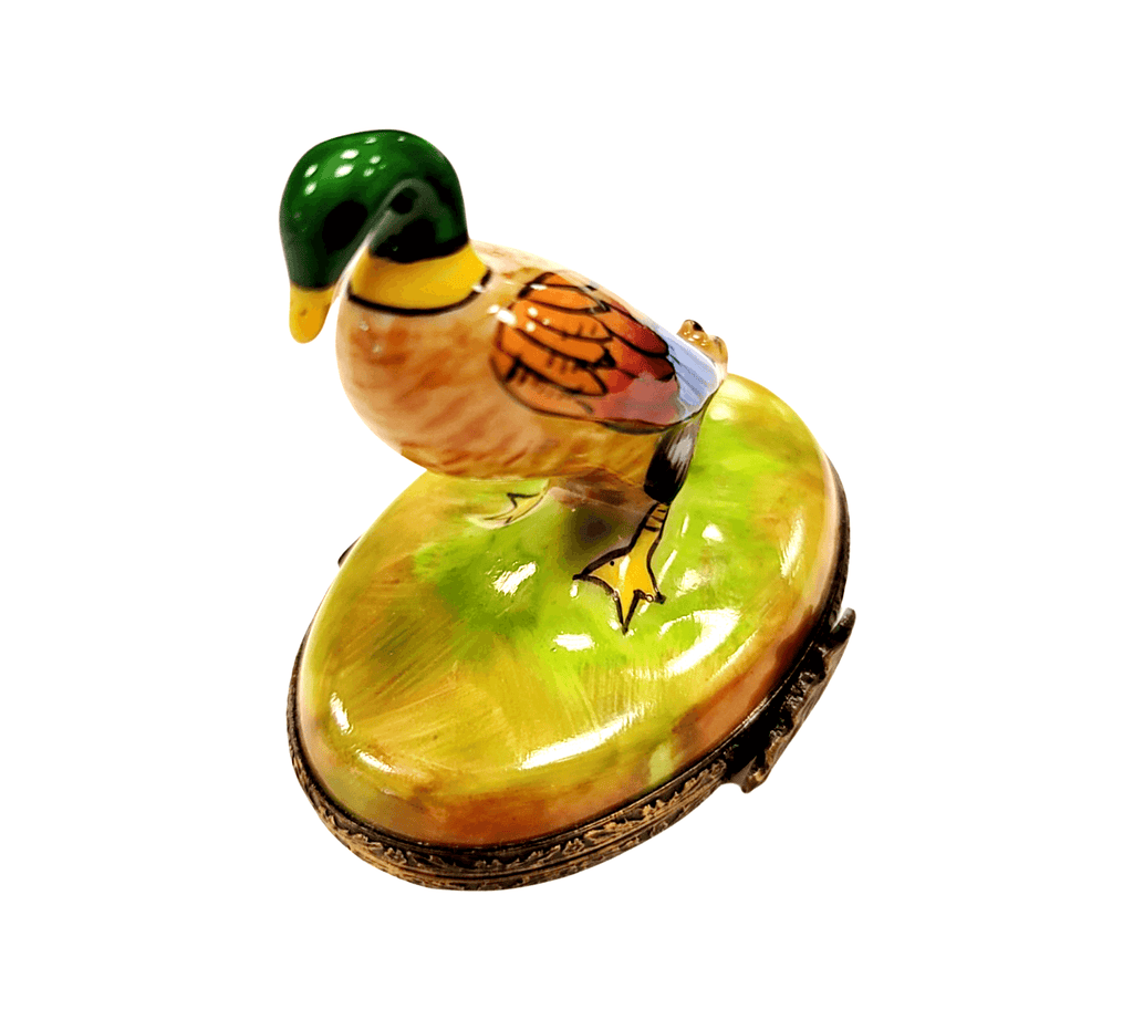 Mallard Duck Limoges Figurine for Home Decor Limoges, view 4