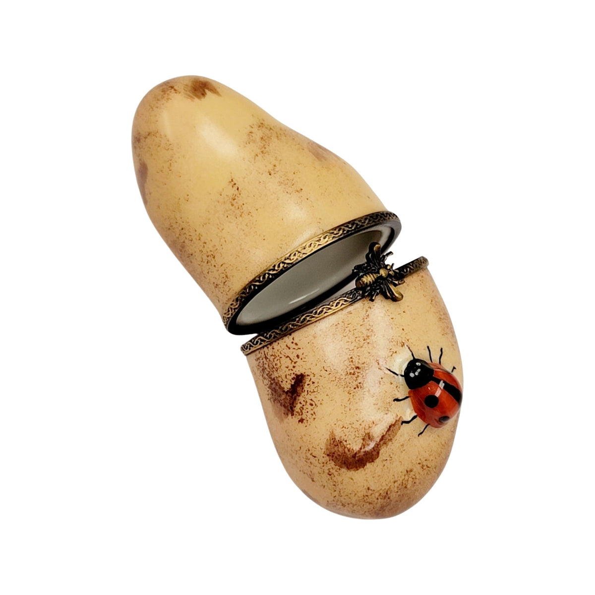 Potato w Lady Bug Limoges Box, view 3