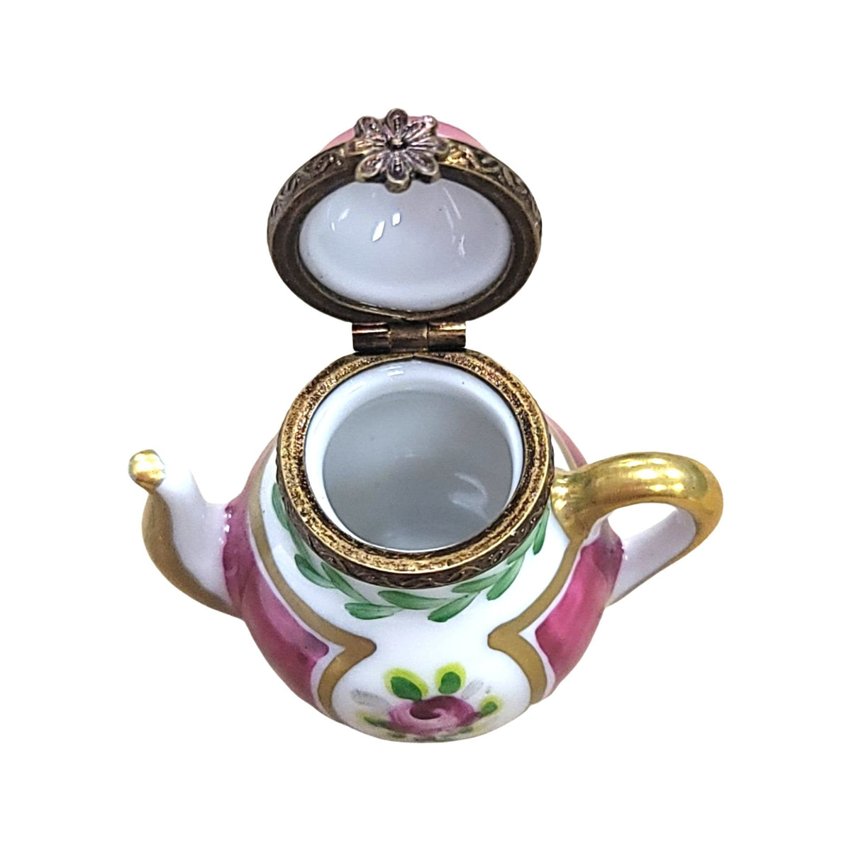 Purple Teapot Limoges Box Figurine, view 2