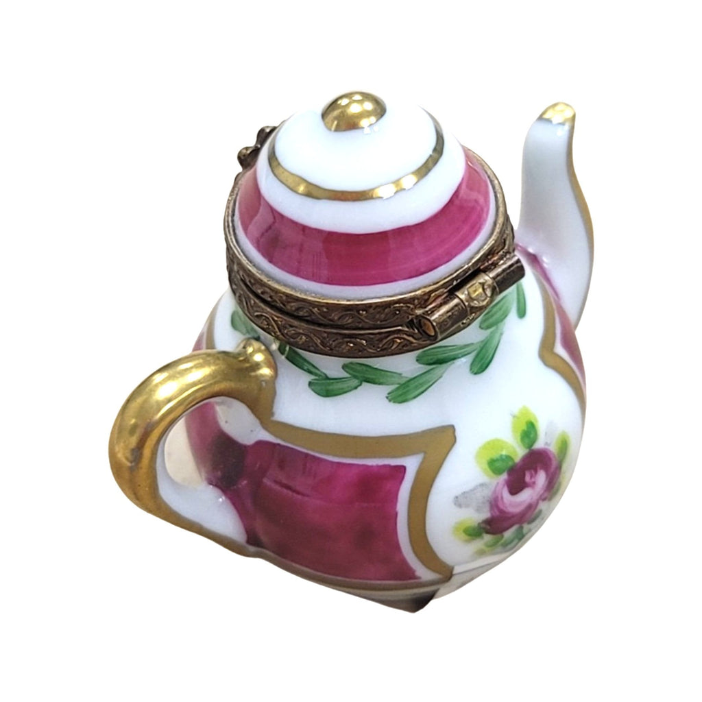 Purple Teapot Limoges Box Figurine, view 3