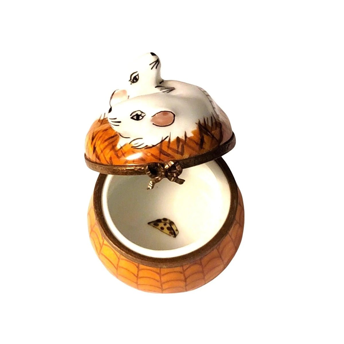 Two Rats Basket Limoges Box French, view 2
