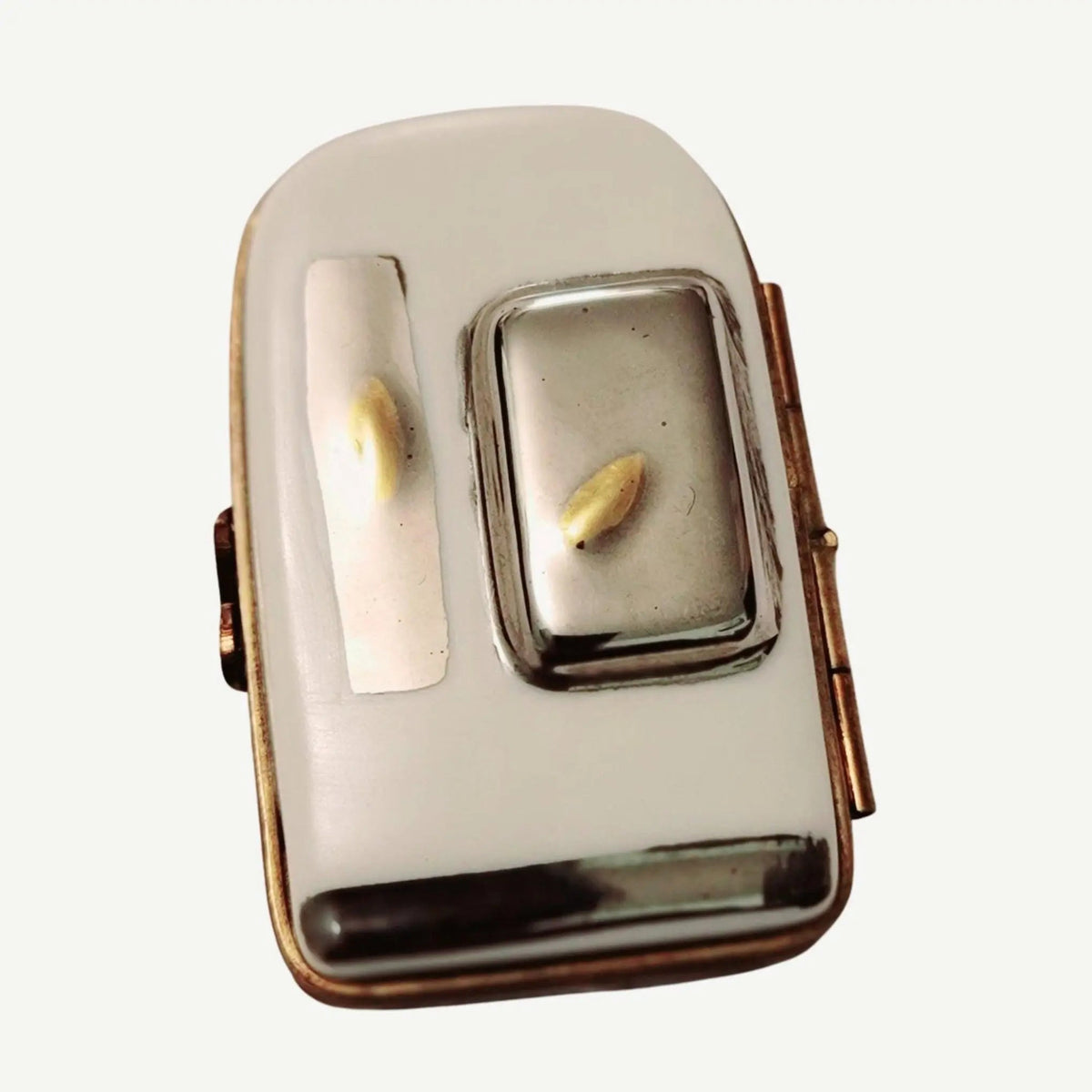 Treasured French collectible: Refridgerator Limoges box, painted by hand