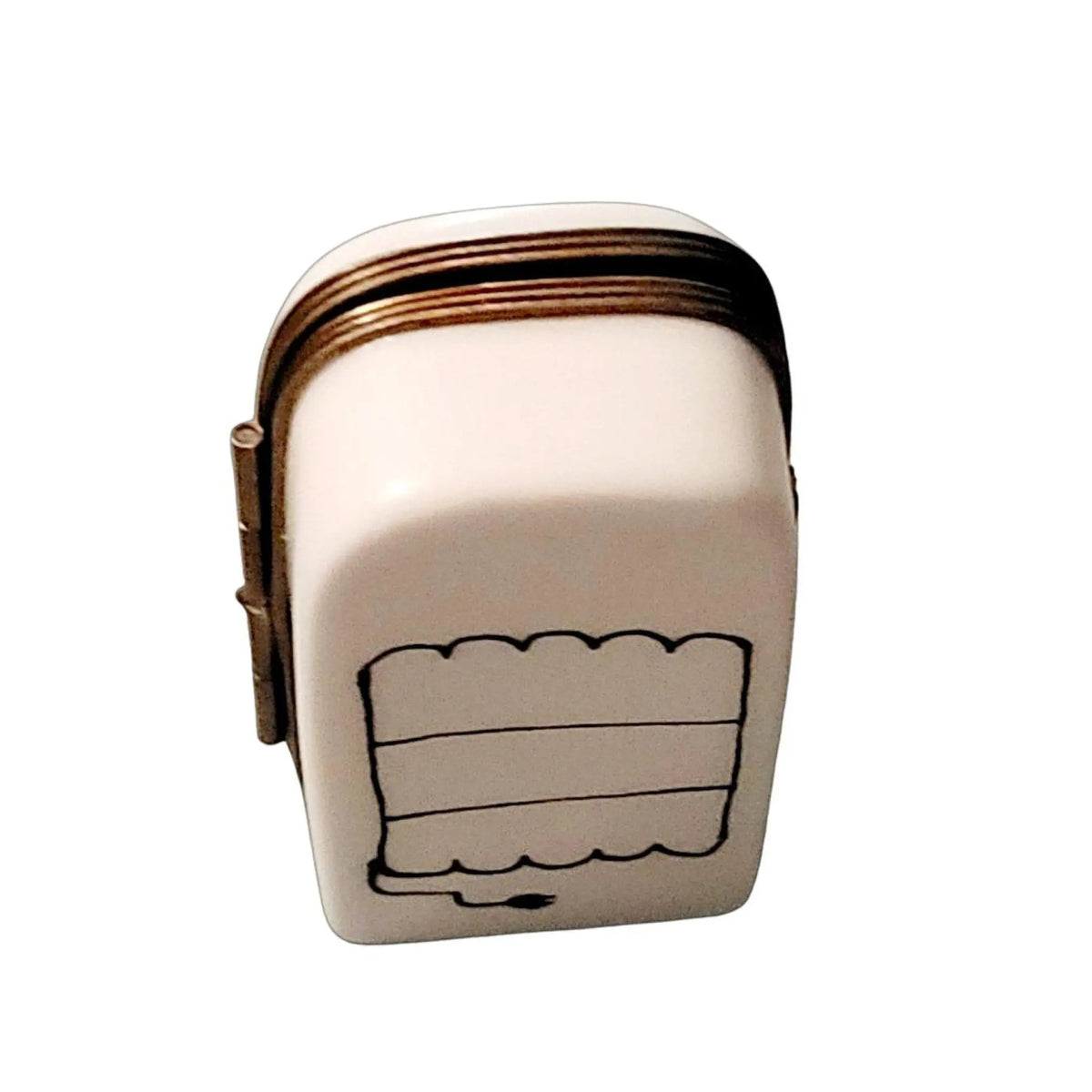 Hand-painted Refridgerator Limoges box, French artistry for lovers of fine art
