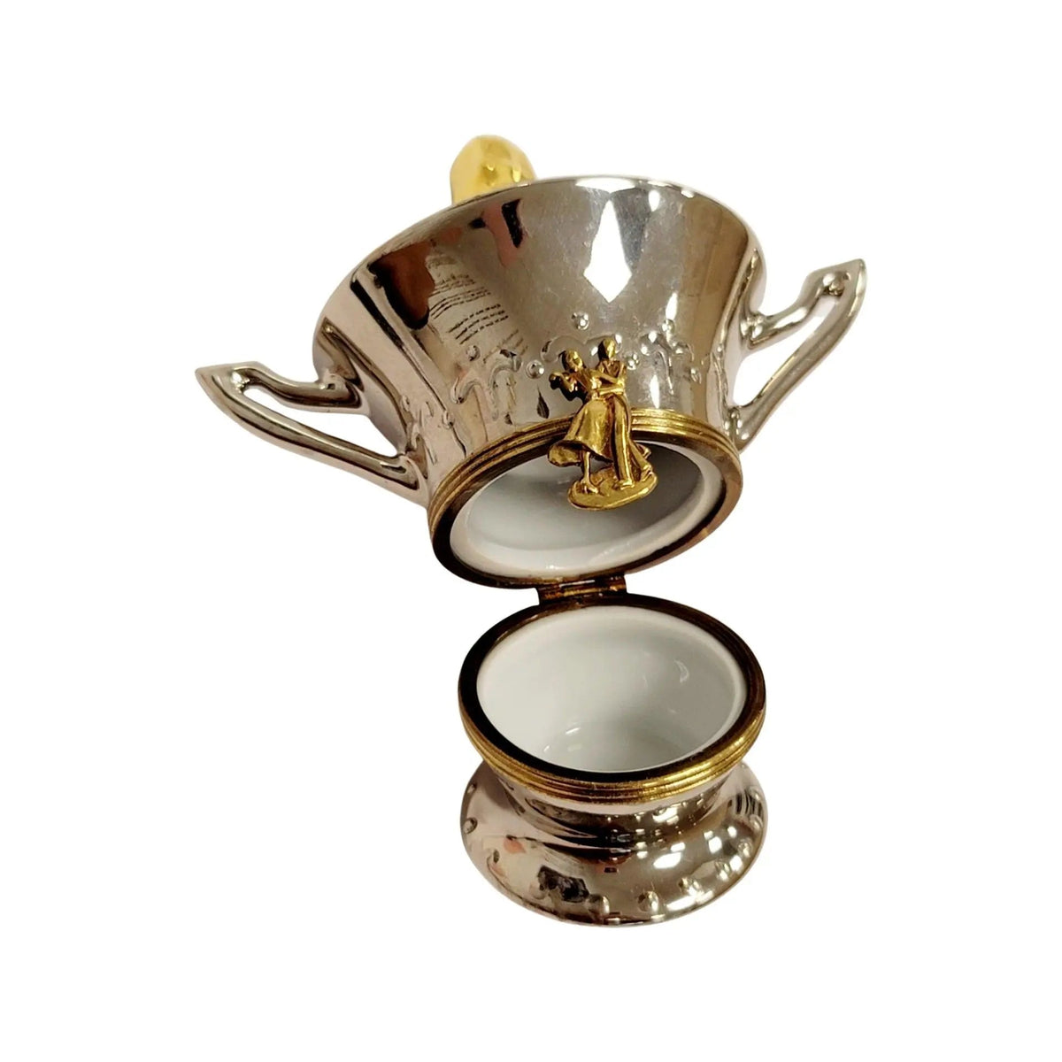 The Chaps Silver Champagne Bucket on Ice, a Limoges keepsake with true French charm