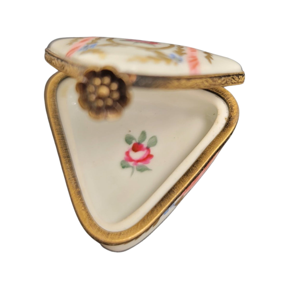 Triangle Limoges Porcelain Box, view 2