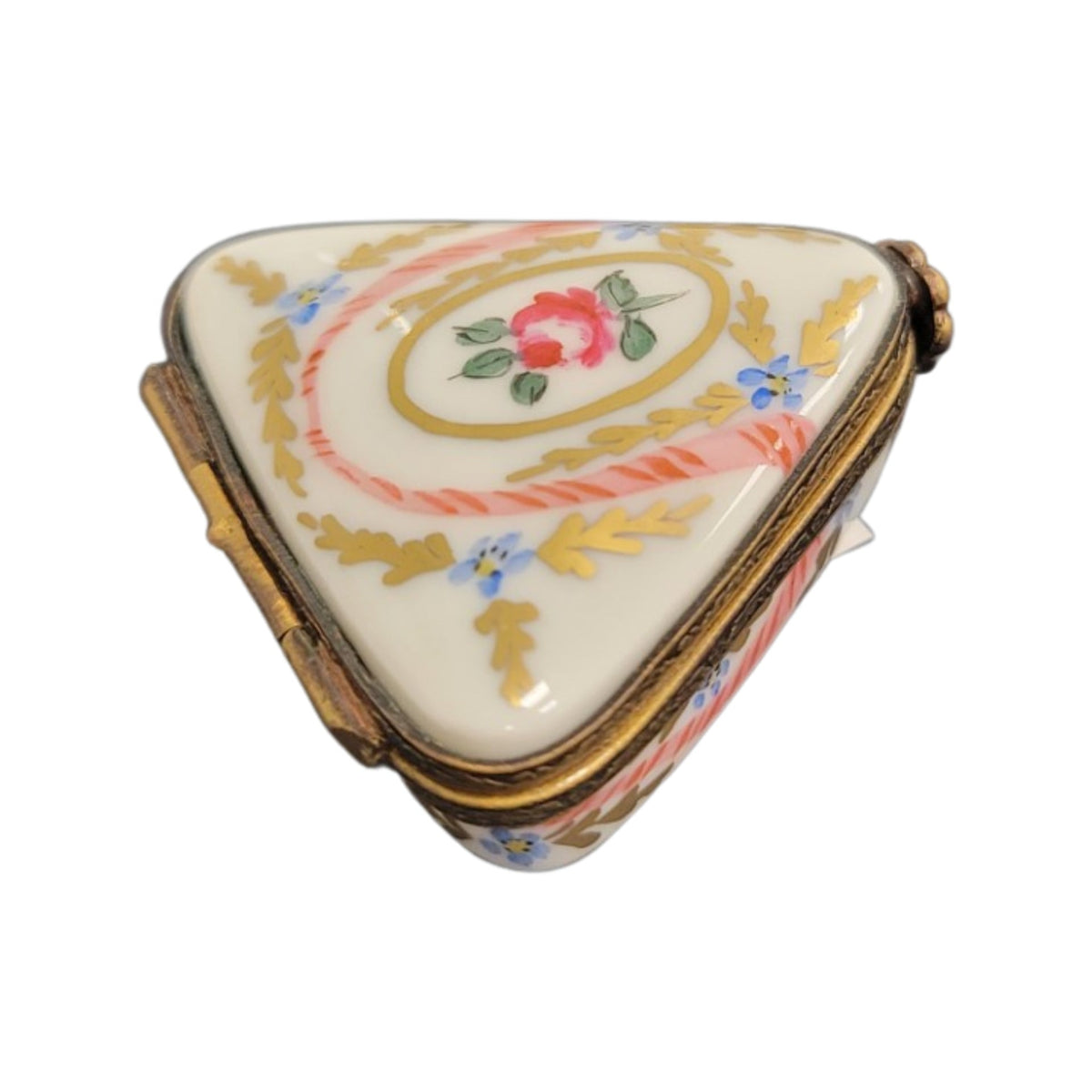 Triangle Limoges Porcelain Box, view 3