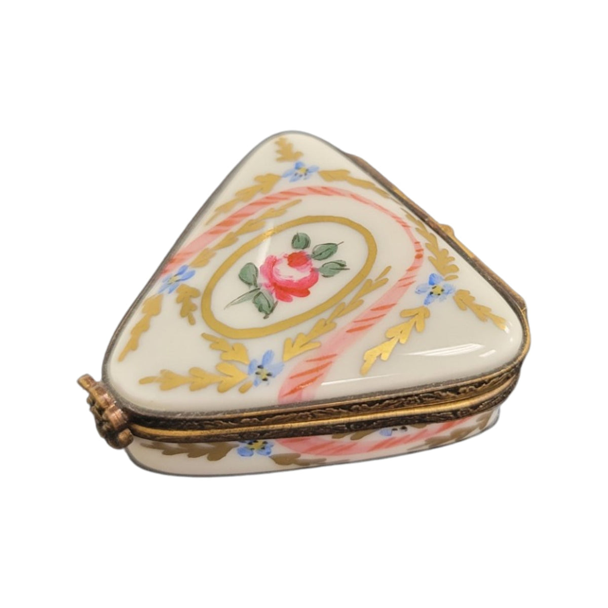 Triangle Limoges Porcelain Box, view 4