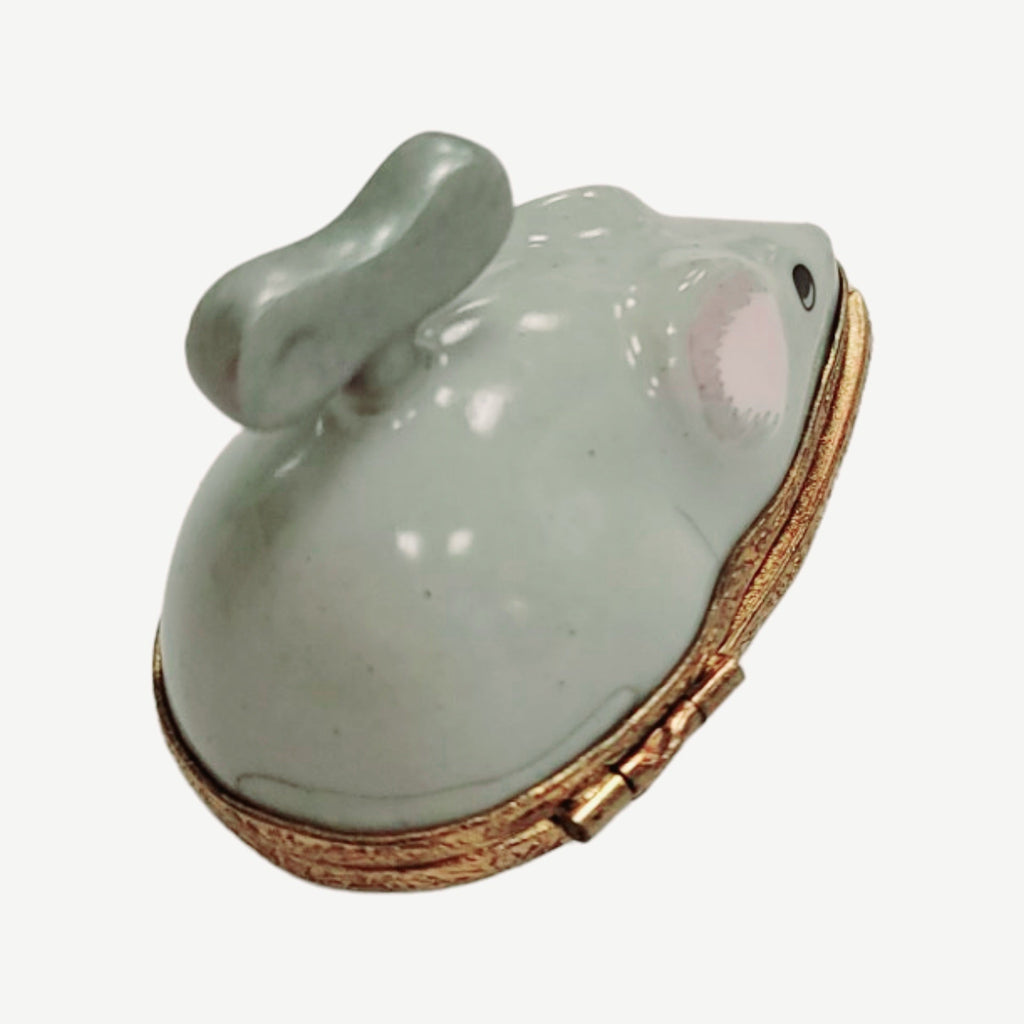 Wind Up Mouse w Trap Porcelain Art Object for Collectors Limoges, view 3