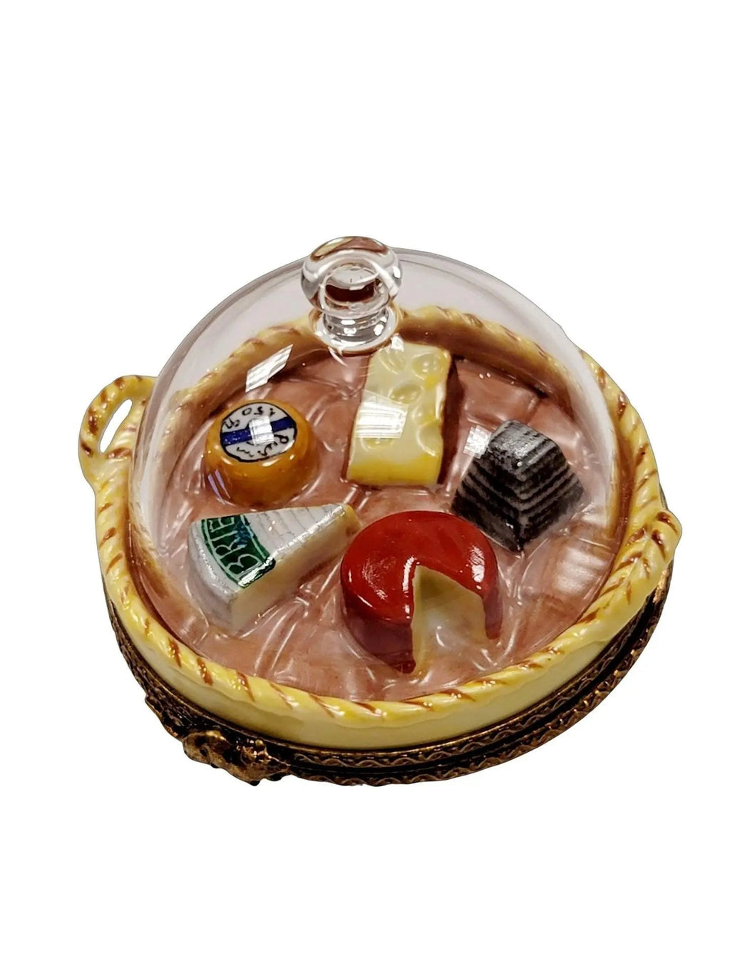 Cheese on Platter Under Dome Limoges, view 3