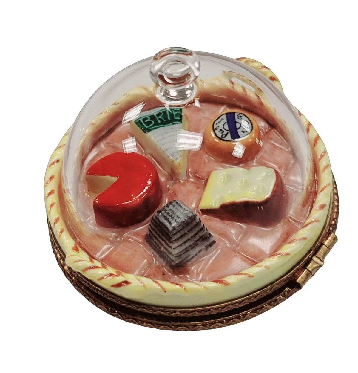 Cheese on Platter Under Dome Limoges, view 4