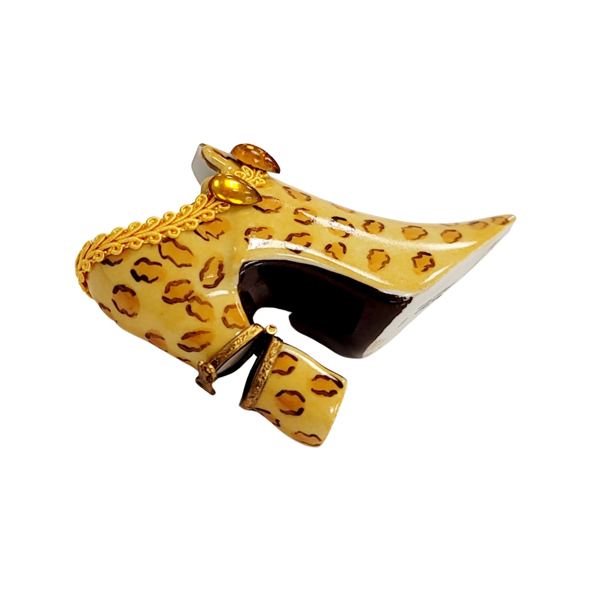 Cheetah Shoe Fashion Figurine Box, view 2