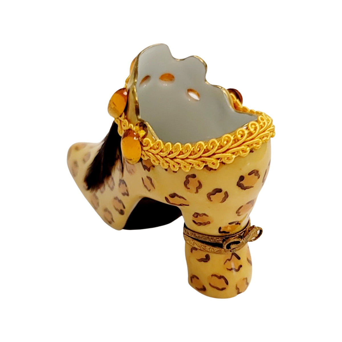 Cheetah Shoe Fashion Figurine Box, view 3