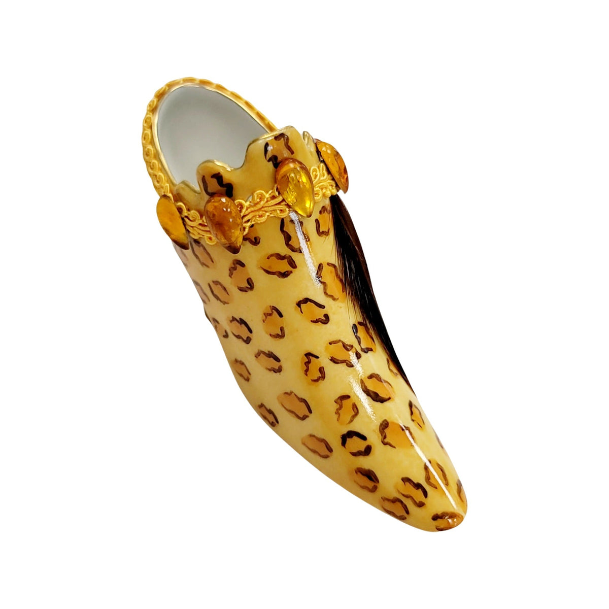 Cheetah Shoe Fashion Figurine Box, view 4