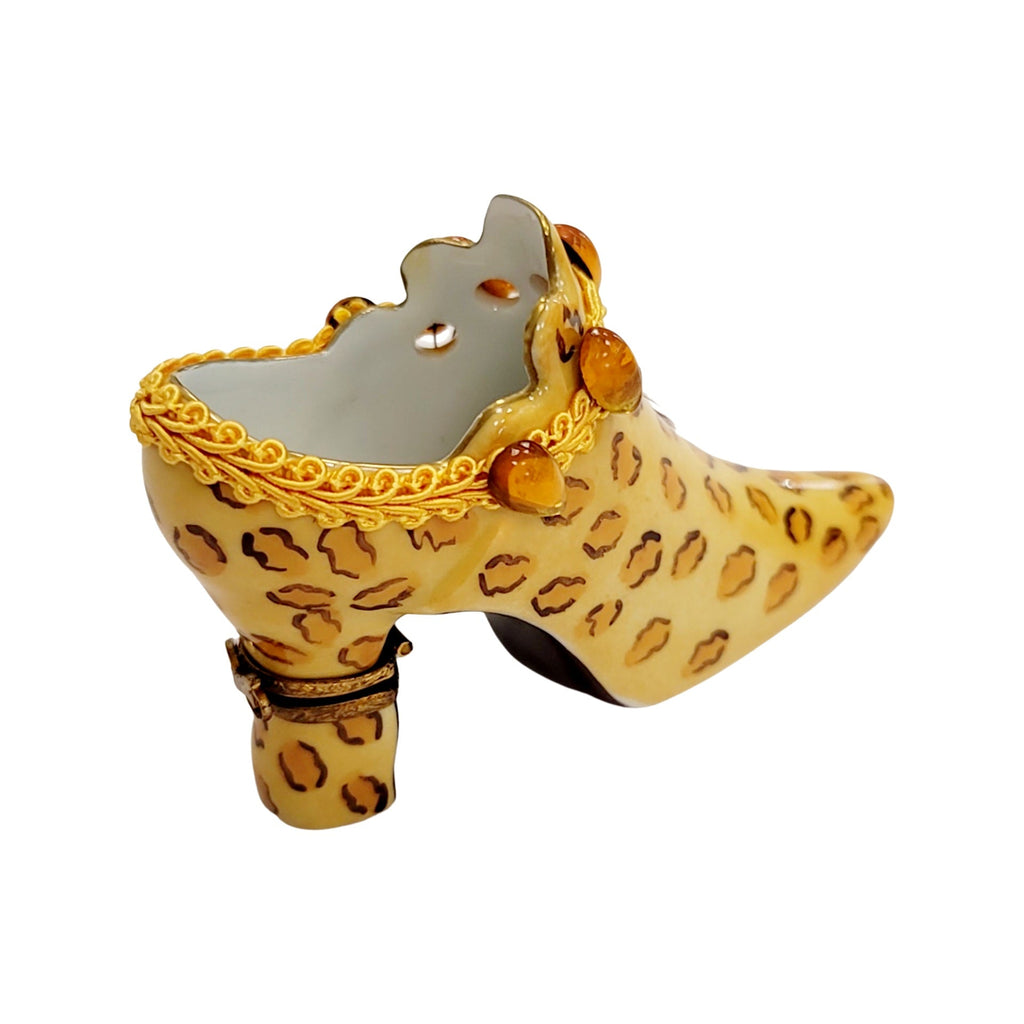 Cheetah Shoe Fashion Figurine Box, view 5