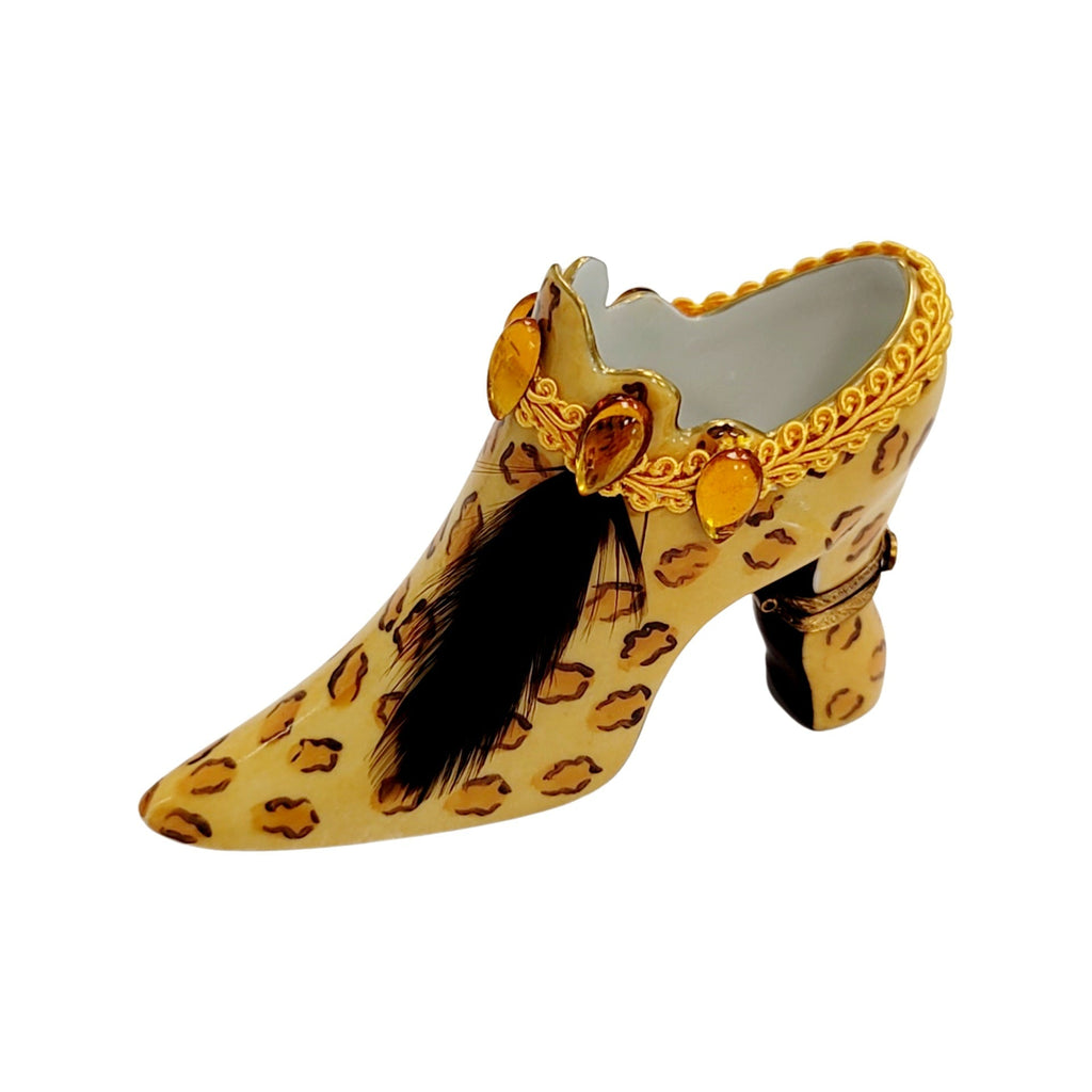 Cheetah Shoe Fashion Figurine Box, view 6