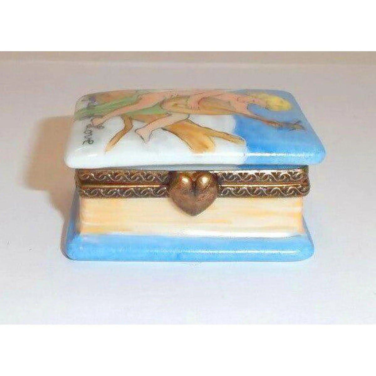 The Cherub Book Lyre Music Lyrics, a Limoges keepsake with true French charm