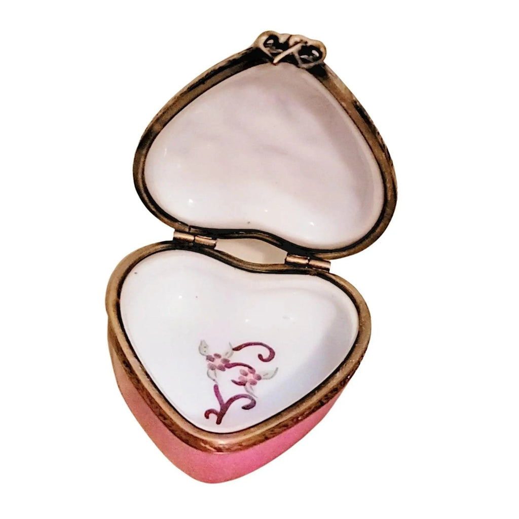 Be My Valentine Cherubs Limoges Porcelain Art Object French Gift, view 3