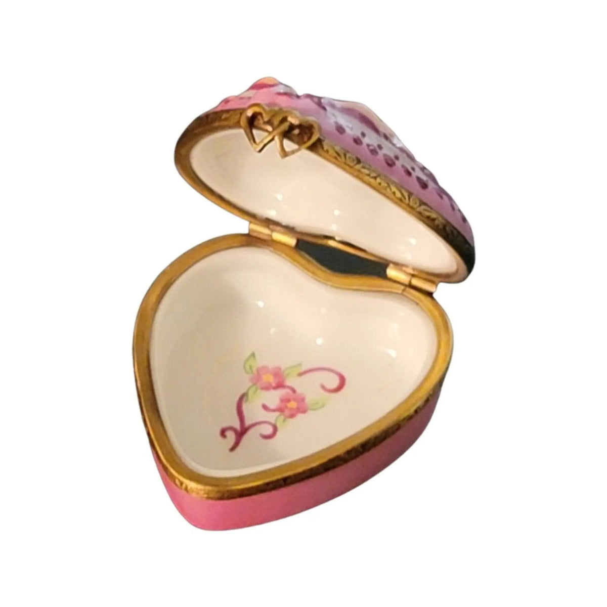 Be My Valentine Cherubs Limoges Porcelain Art Object French Gift, view 8