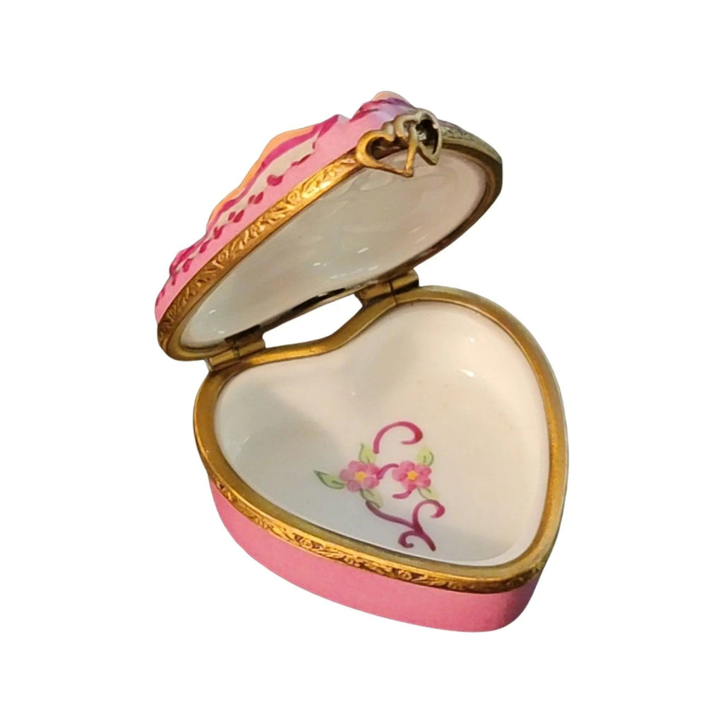 Be My Valentine Cherubs Limoges Porcelain Art Object French Gift, view 9
