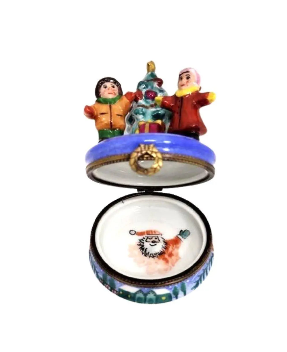 Children Waiting Christmas Morning Limoges Box Gift, view 3