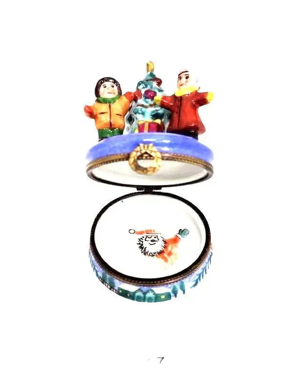 Children Waiting Christmas Morning Limoges Box Gift, view 4