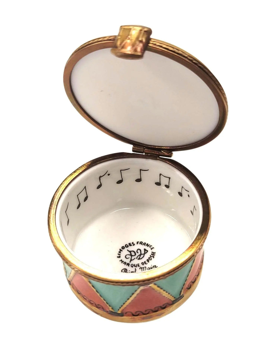 Christmas Drum PV Retired in 90s Limoges Box Figurine, view 2