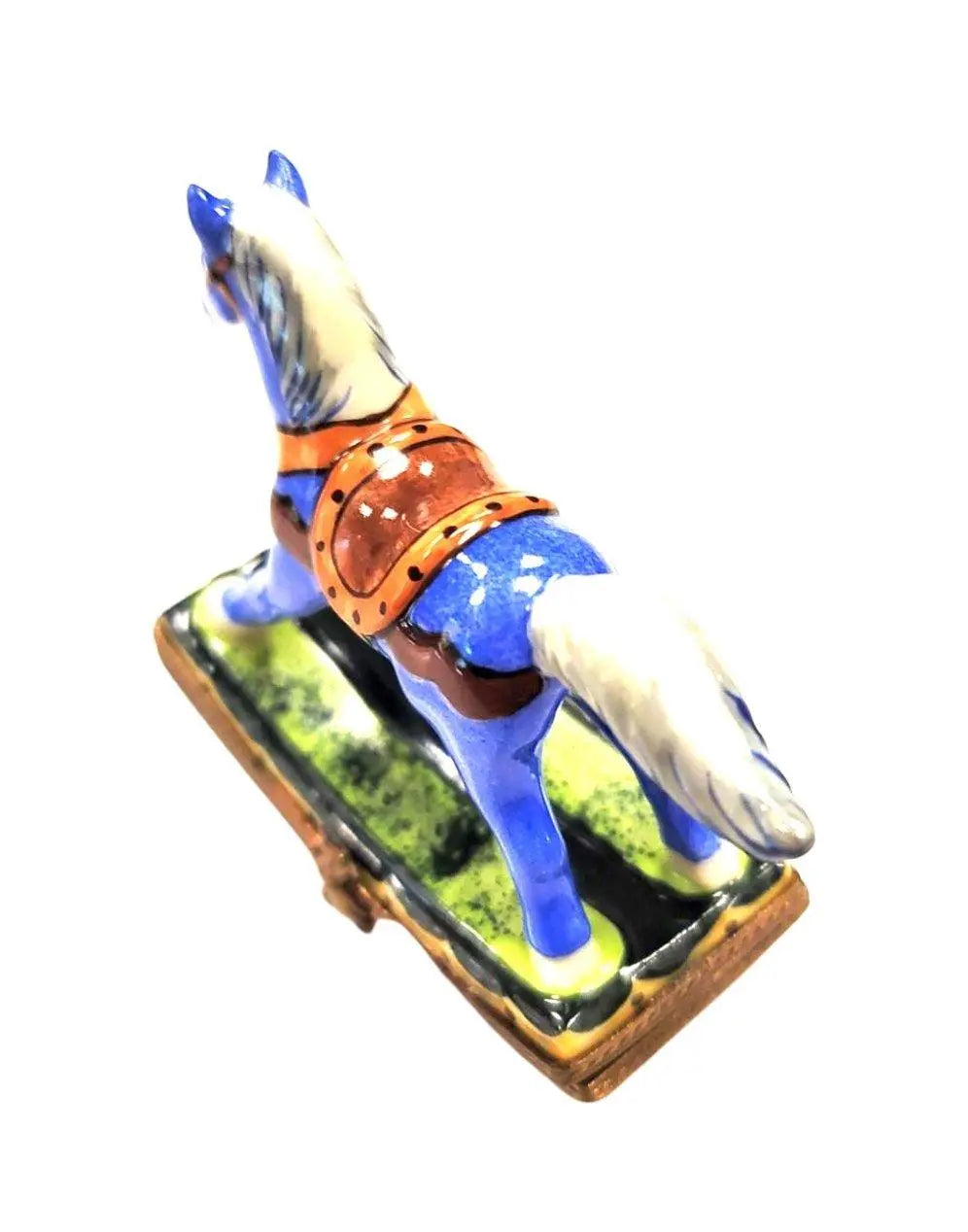 Christmas Rocking Horse Sheriff Limoges Box Figurine, view 9