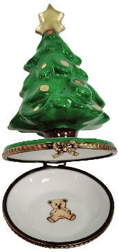 Christmas Tree w Star Limoges Box Figurine, view 2