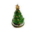 Christmas Tree w Star Limoges Box Figurine, a hand-painted Limoges porcelain gift