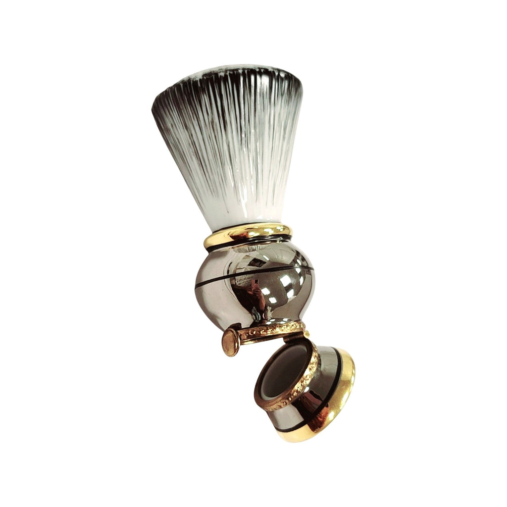 Chrome Shaving Brush Box for Grooming Enthusiasts, view 2