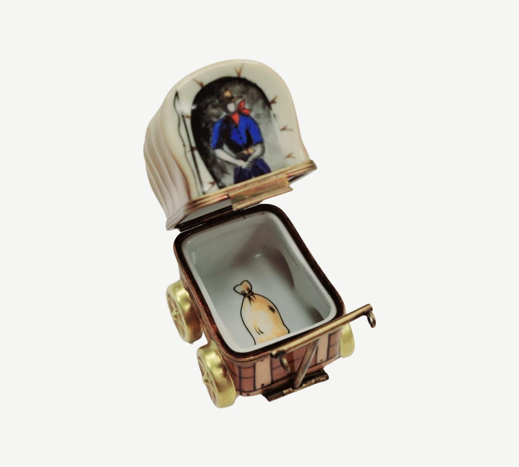 Chuck Wagon Old West American Limoges Box, view 2