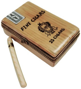 Gift idea for someone who loves France: Cigar Removable Cigars Limoges box