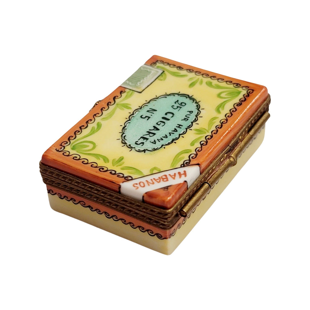 Cigar Box w/ Removable Cigars Limoges Box Figurine, view 3