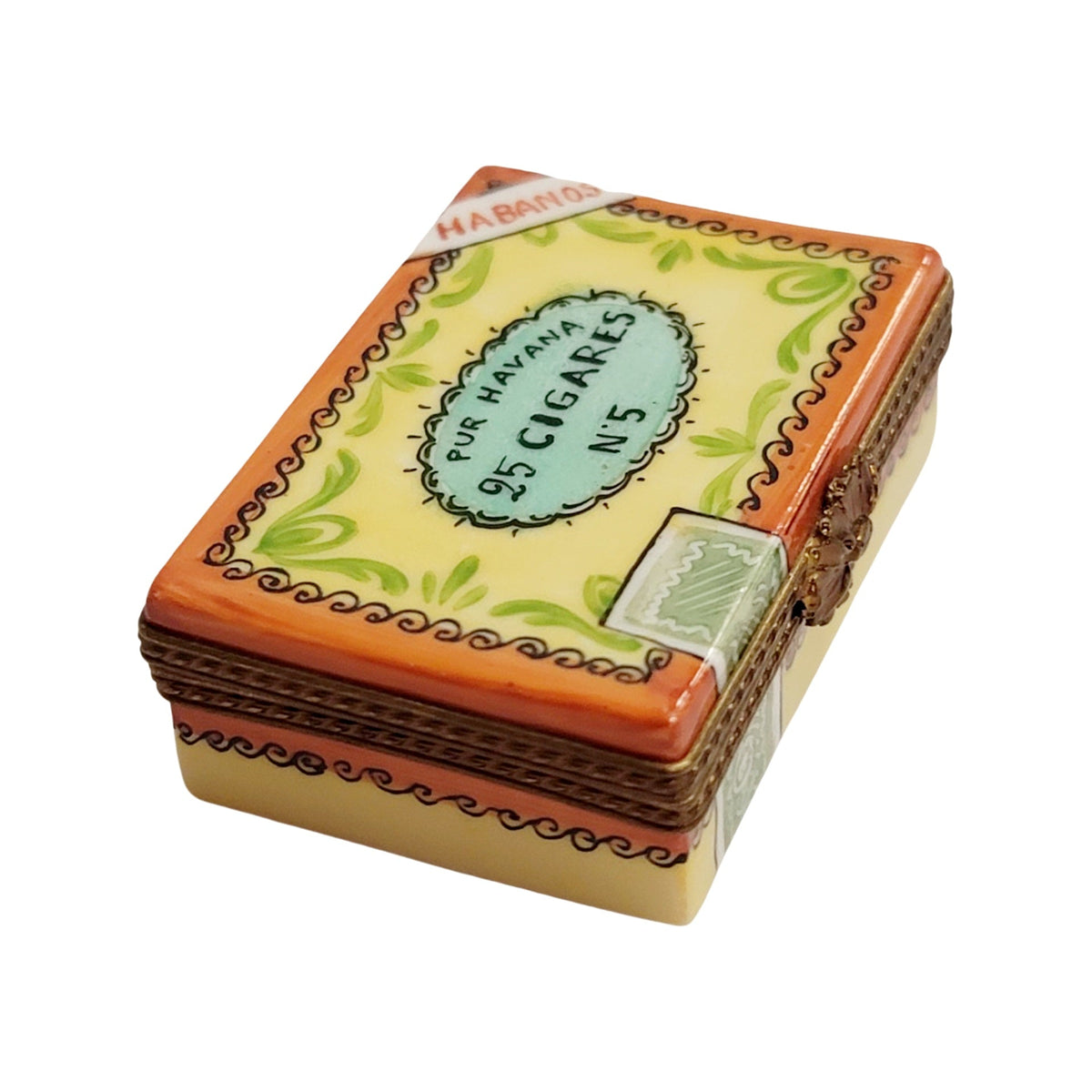 Cigar Box w/ Removable Cigars Limoges Box Figurine, view 6