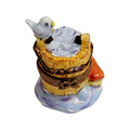 Cinderella Wash Bucket for Home Decor, a hand-painted Limoges porcelain gift