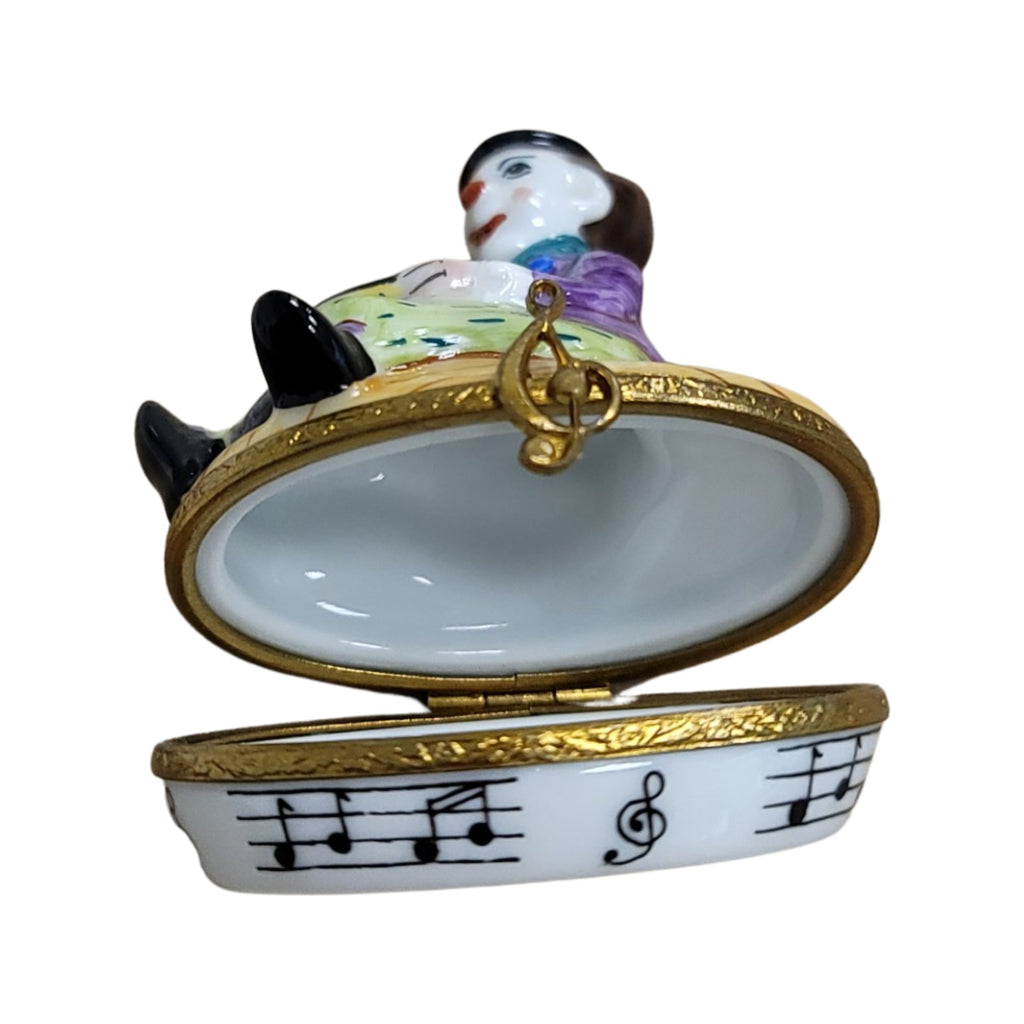 Circus Clown w Drum Porcelain Art Object, view 6