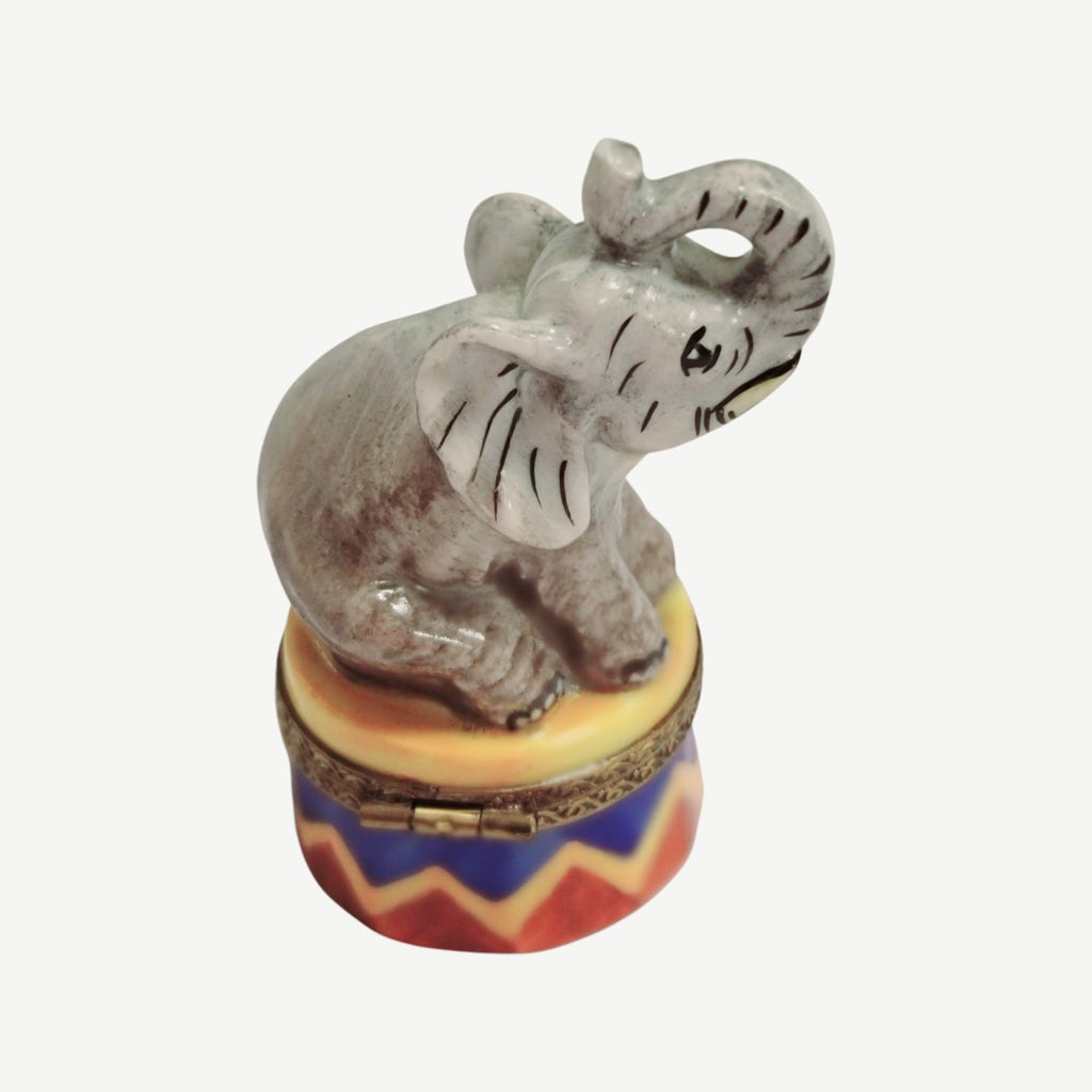 Circus Elephant Limoges Box Figurine for Collectors, view 5