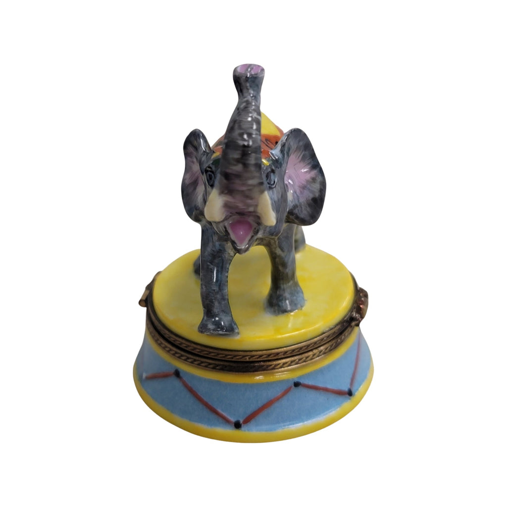 Gift idea for someone who loves France: Circus Elephant Limoges box