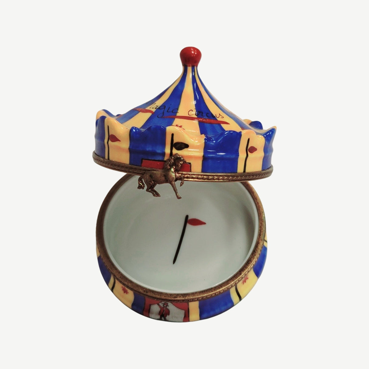 Circus Tent Porcelain Limoges Porcelain Art Object, view 2