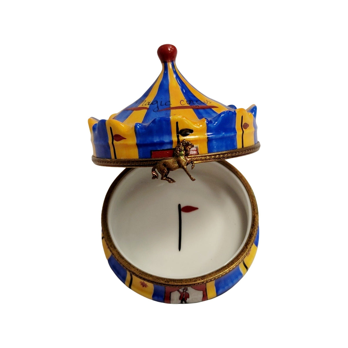 Circus Tent Porcelain Limoges Porcelain Art Object, view 4