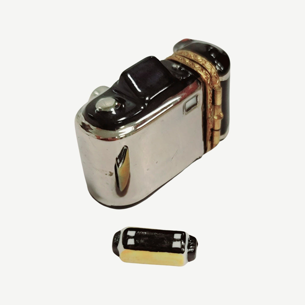 35mm Black Camera with Film Limoges box, an heirloom-quality piece for collectors