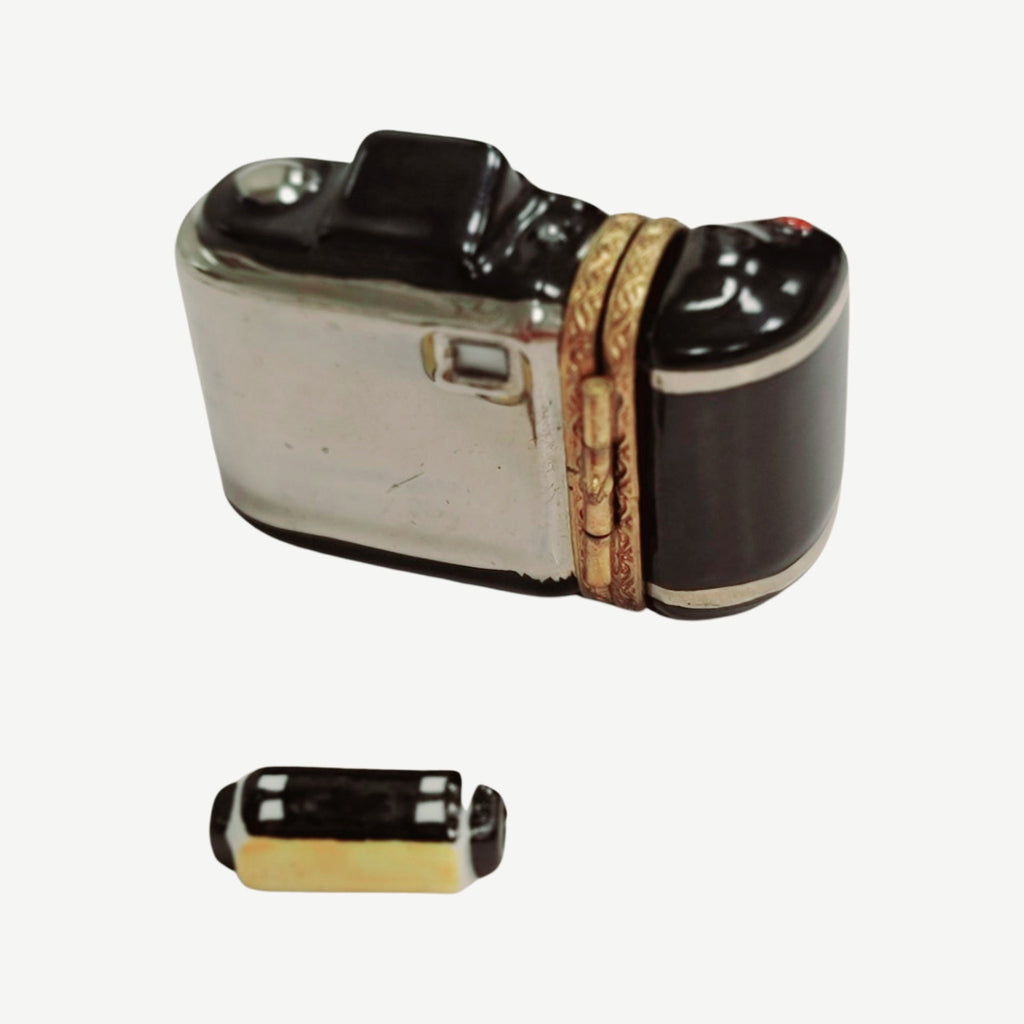 Gift idea for someone who loves France: 35mm Black Camera with Film Limoges box